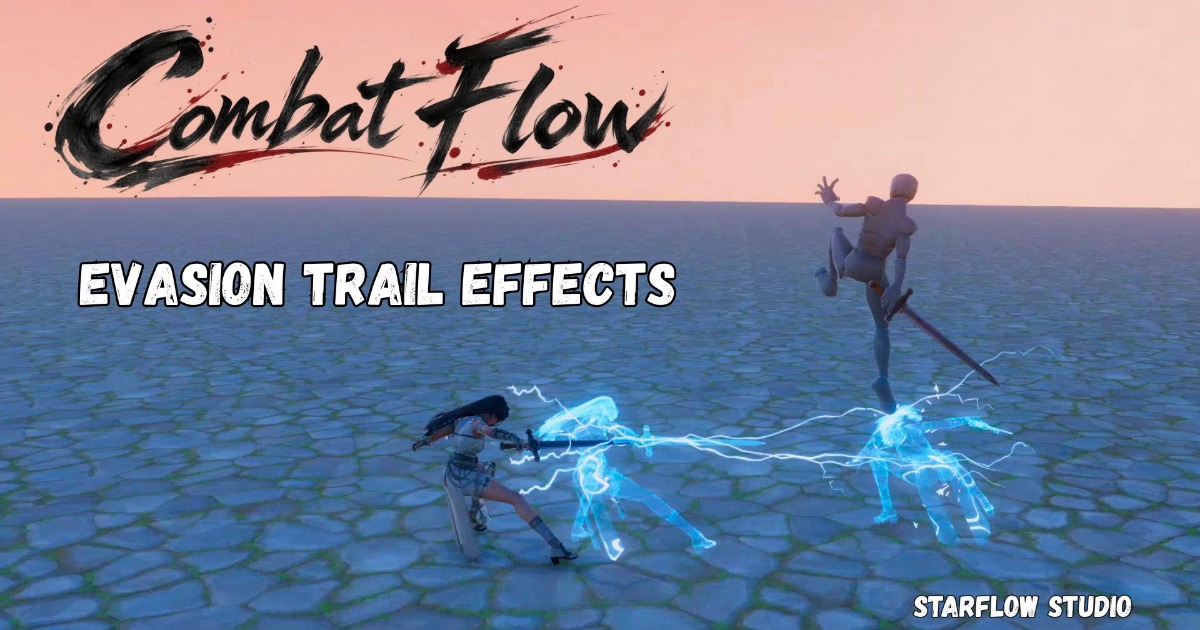 Combat Flow Evasion Trail Effects Unity URP VFX preview