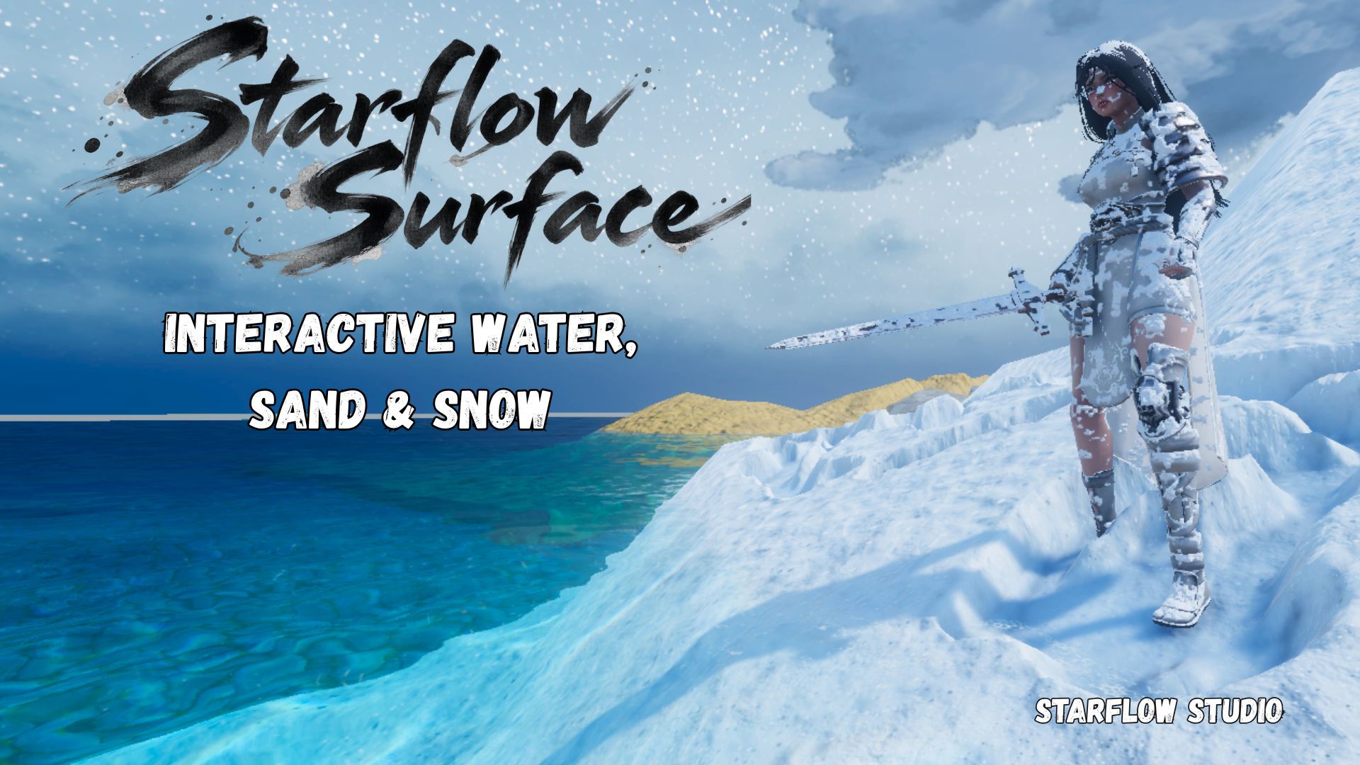StarFlow Surface Unity URP interactive water snow and sand preview
