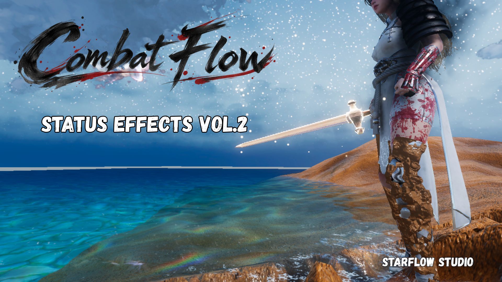 Combat Flow Status VFX Vol.2 Unity URP character effects preview