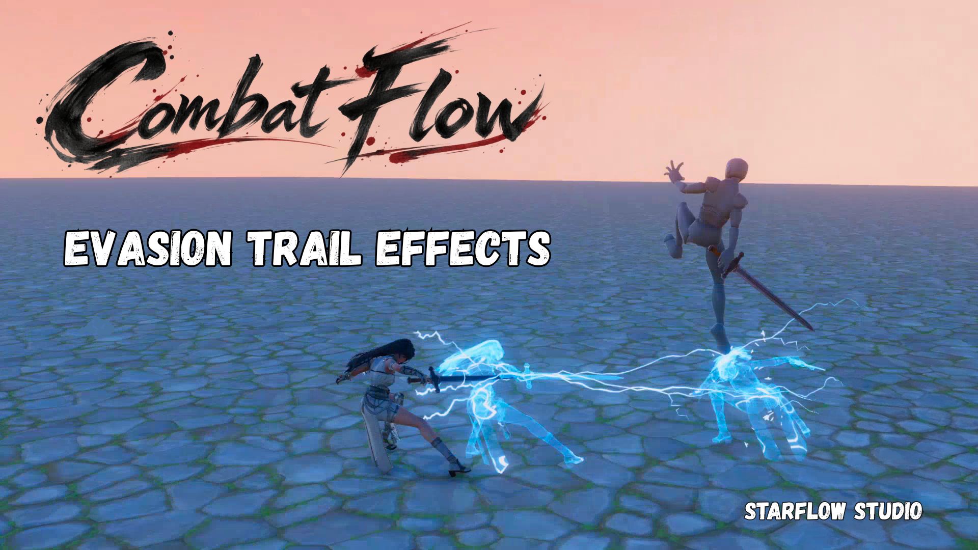 Combat Flow Evasion Trail Effects Unity URP VFX preview